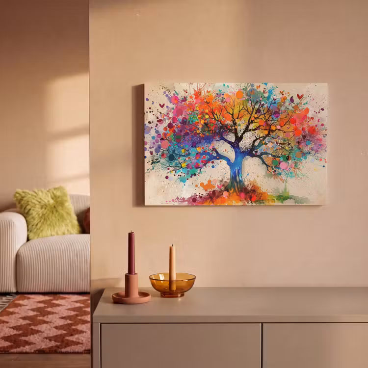 Leinwandbild - Baum des Lebens - Natur - Farbenfroh - Baum — 2