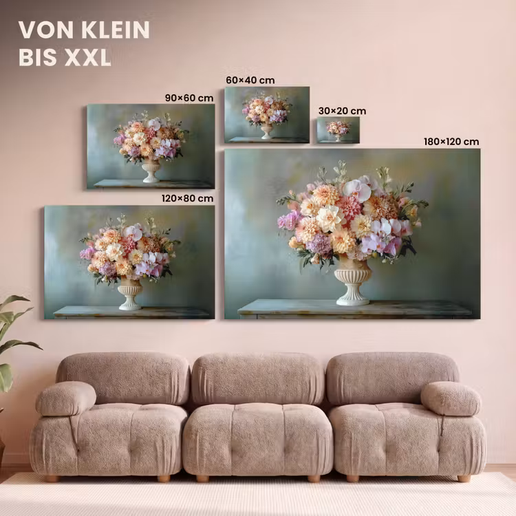 Leinwandbild - Orchidee - Strauß - Vase - Blumen — 6