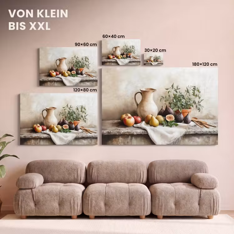 Leinwandbild - Obst - Kräuter - Ländlich — 6