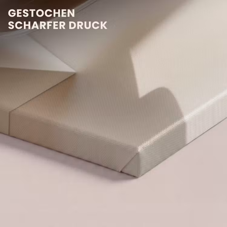 Leinwandbild - Becher - Latte - Minimalistisch - Schatten — 4