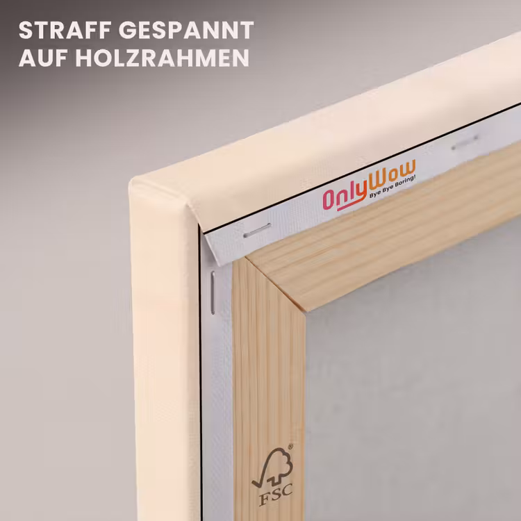 Leinwandbild - Palmen - Abstrakt - Sonne - Hügel — 5
