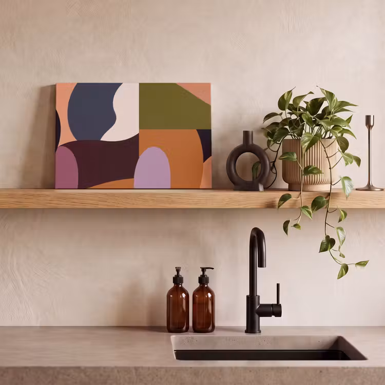 Leinwandbild - Formen - Abstrakt - Farben - Quadratisch — 3