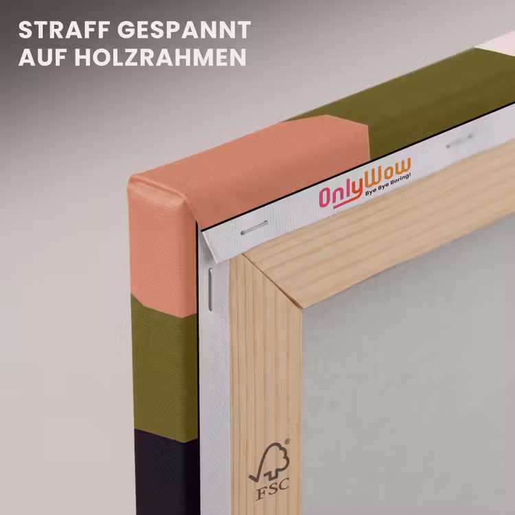 Leinwandbild - Formen - Abstrakt - Farben - Quadratisch — 5