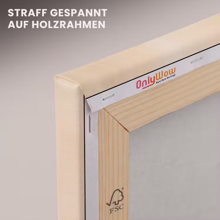 Leinwandbild - Kreise - Gelb - Minimalistisch — 5