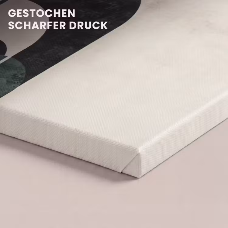 Leinwandbild - Bögen - Dunkelgrün - Linien — 4