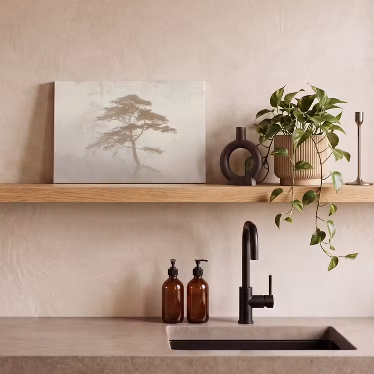Leinwandbild - Baum - Orientalischer Stil - Landschaft — 3