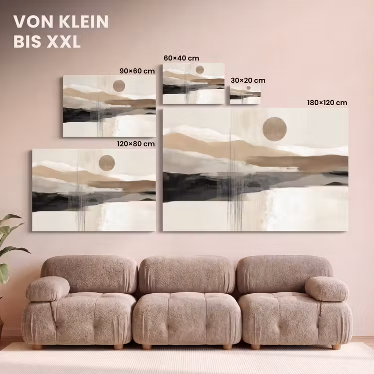 Leinwandbild - Minimalistisch - Landschaft - Dimension — 6