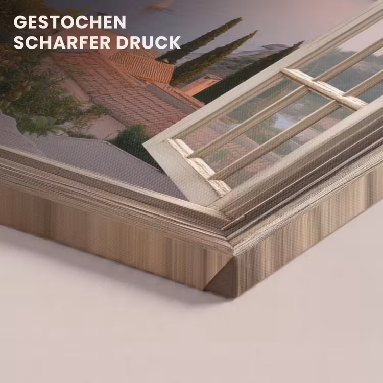 Leinwandbild - Durchblick - Ausblicke - See - Landschaft — 4