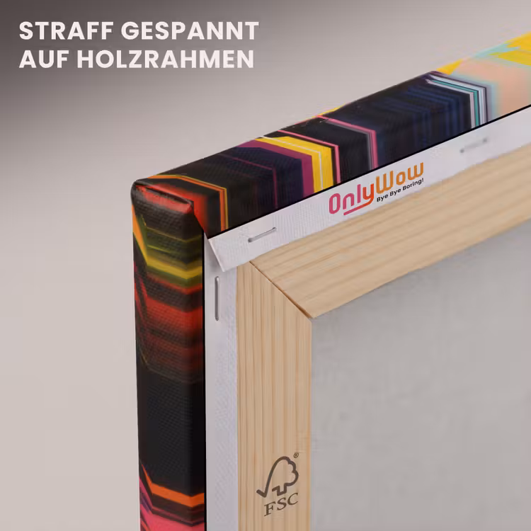 Leinwandbild - Frau - Gesicht - Bunt — 5