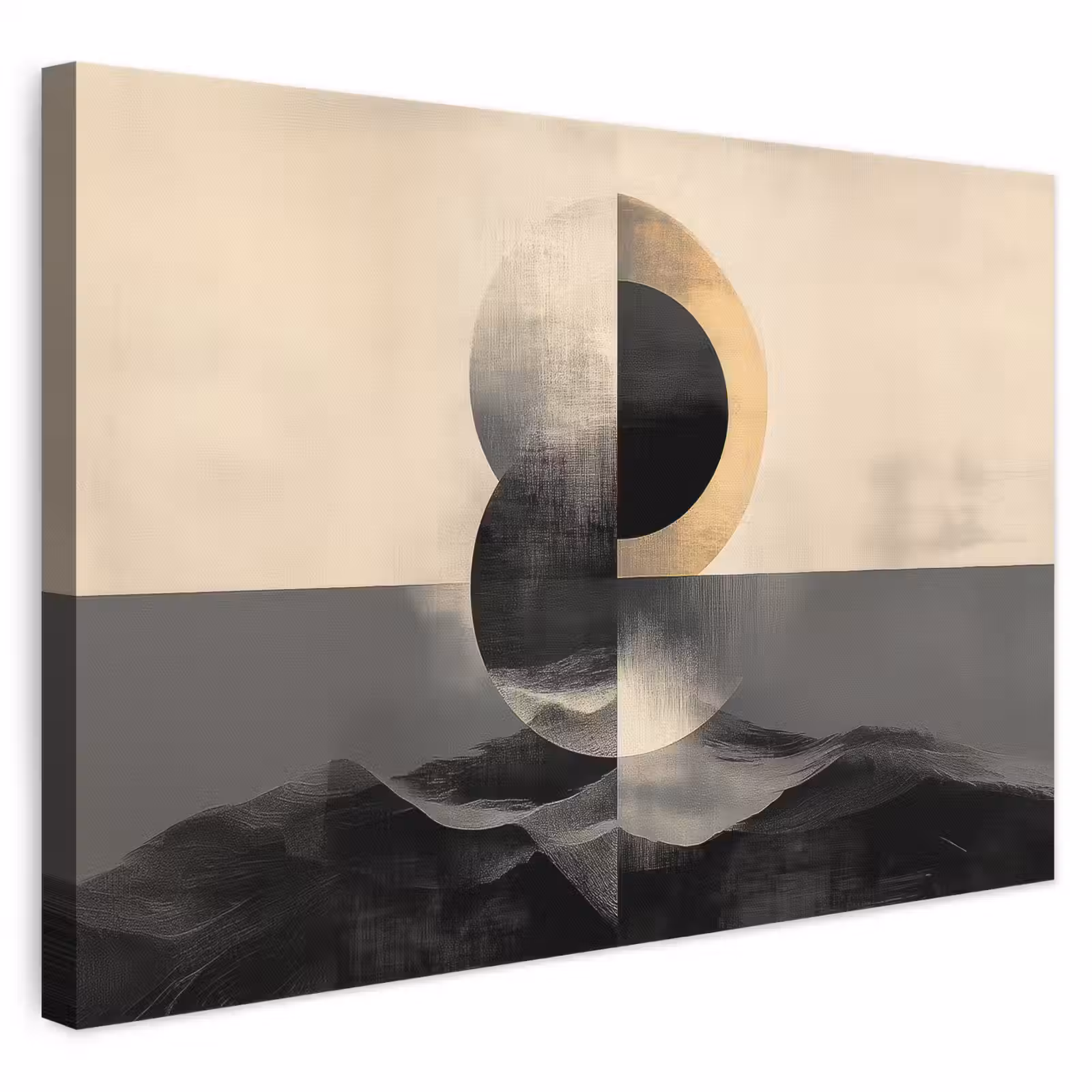 Leinwandbild - Kreise - Schatten - Abstrakt — 1