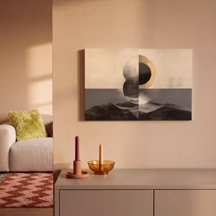 Leinwandbild - Kreise - Schatten - Abstrakt — 2