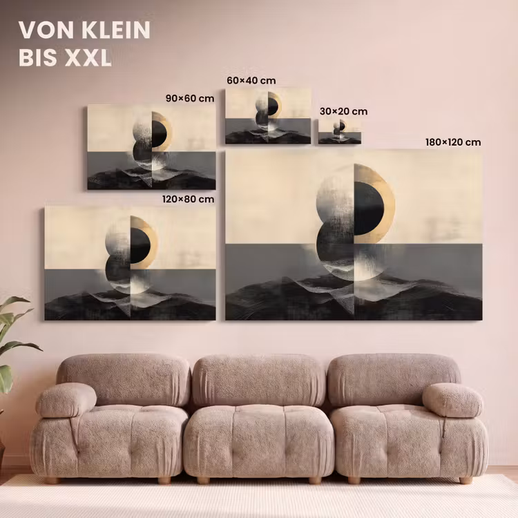 Leinwandbild - Kreise - Schatten - Abstrakt — 6