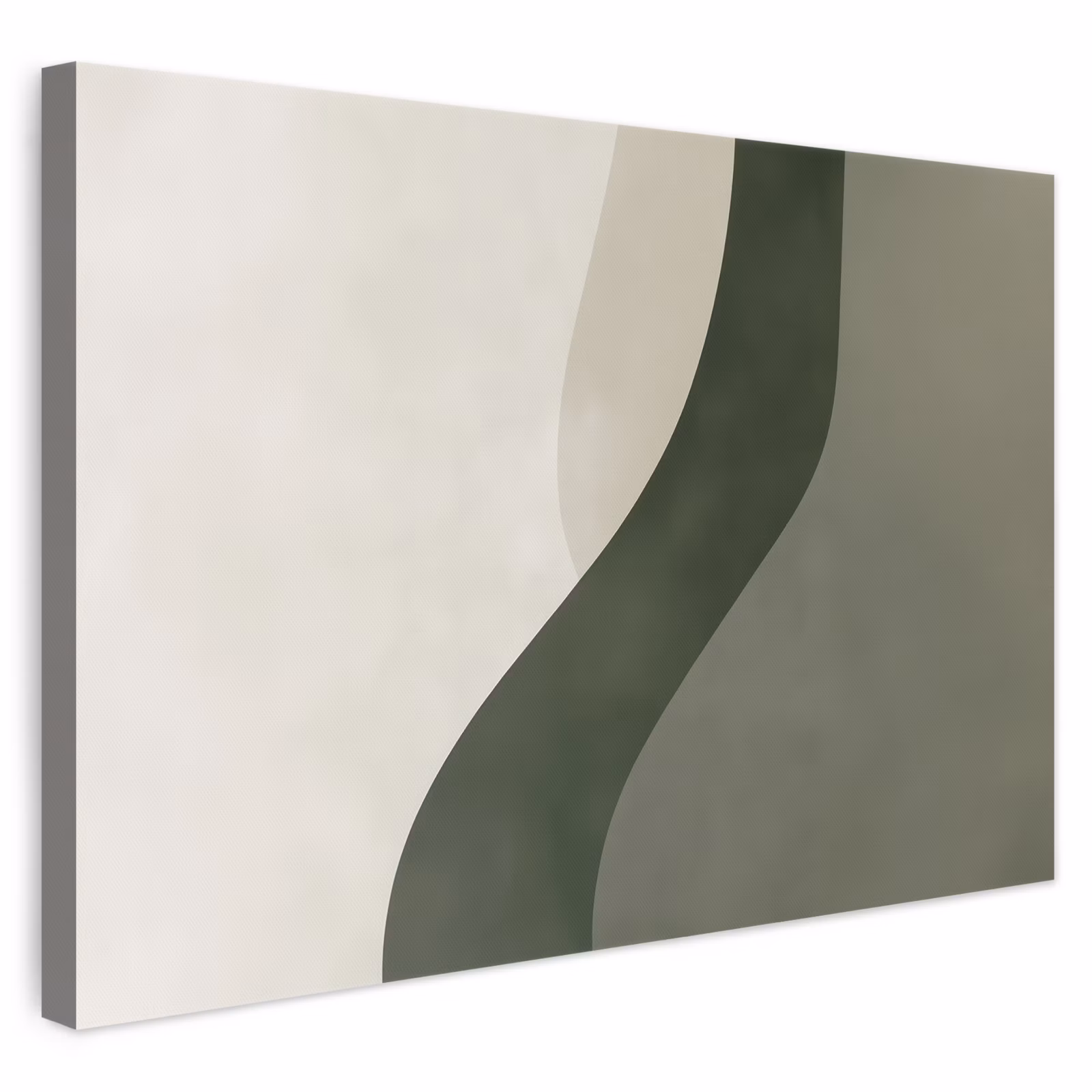 Leinwandbild - Japandi - Grün - Abstrakt - Modern — 1