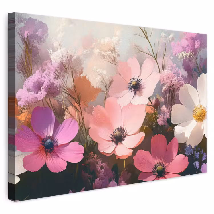 Leinwandbild - Blumen - Bunt - Blühend — 1