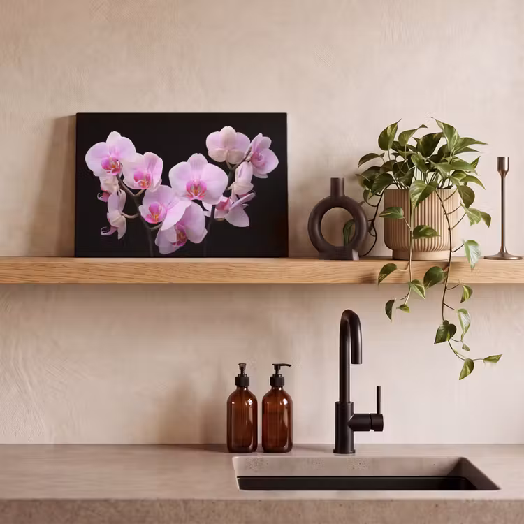 Leinwandbild - Orchidee - Blumen - Rosa - Flora — 3