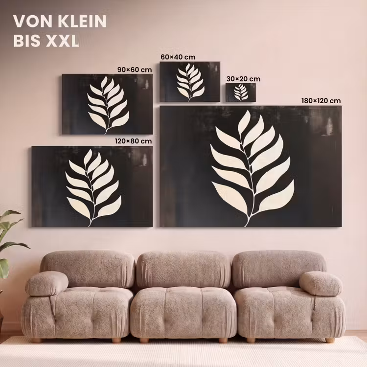 Leinwandbild - Klinge - Weiß - Minimalistisch — 6
