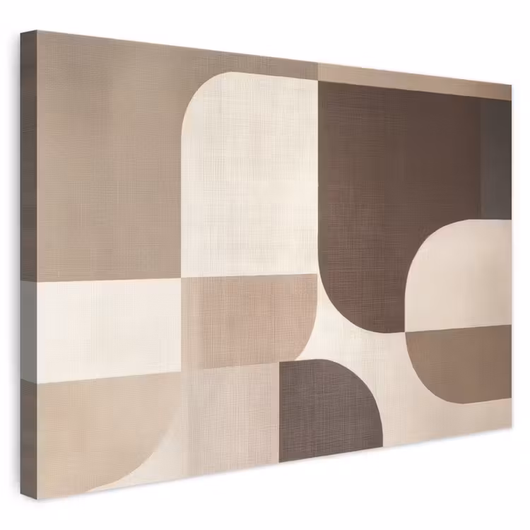 Leinwandbild - Geometrisch - Gewebte Struktur - Modern — 1