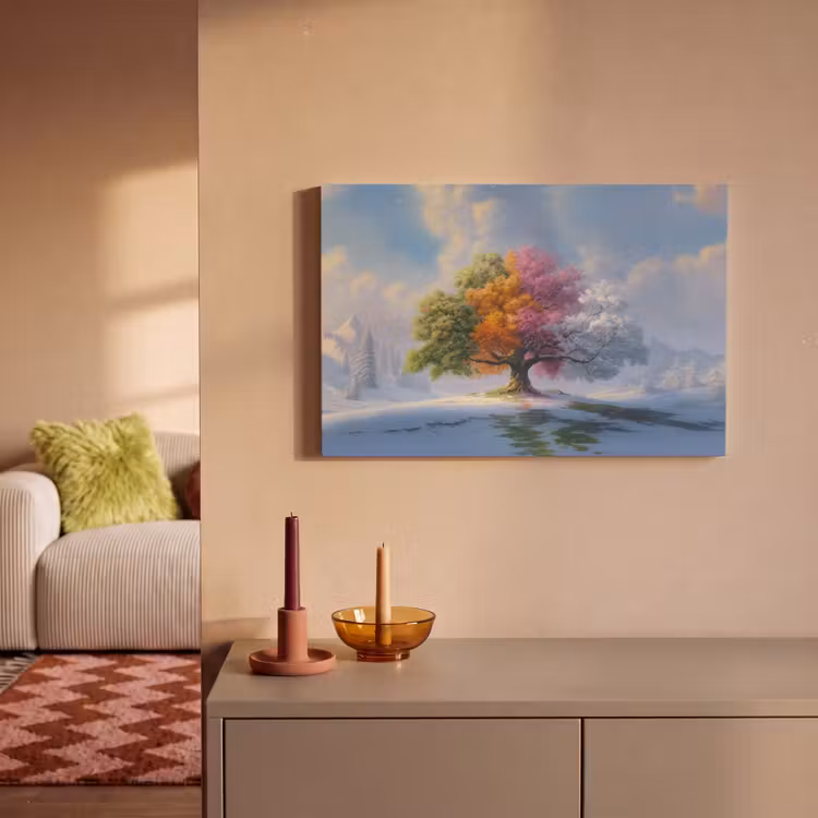 Leinwandbild - Baum - Jahreszeiten - Winter - Landschaft — 2