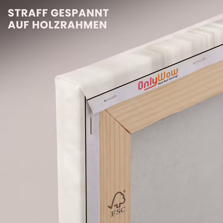 Leinwandbild - Kreise - Form - Beige - Abstrakt — 5