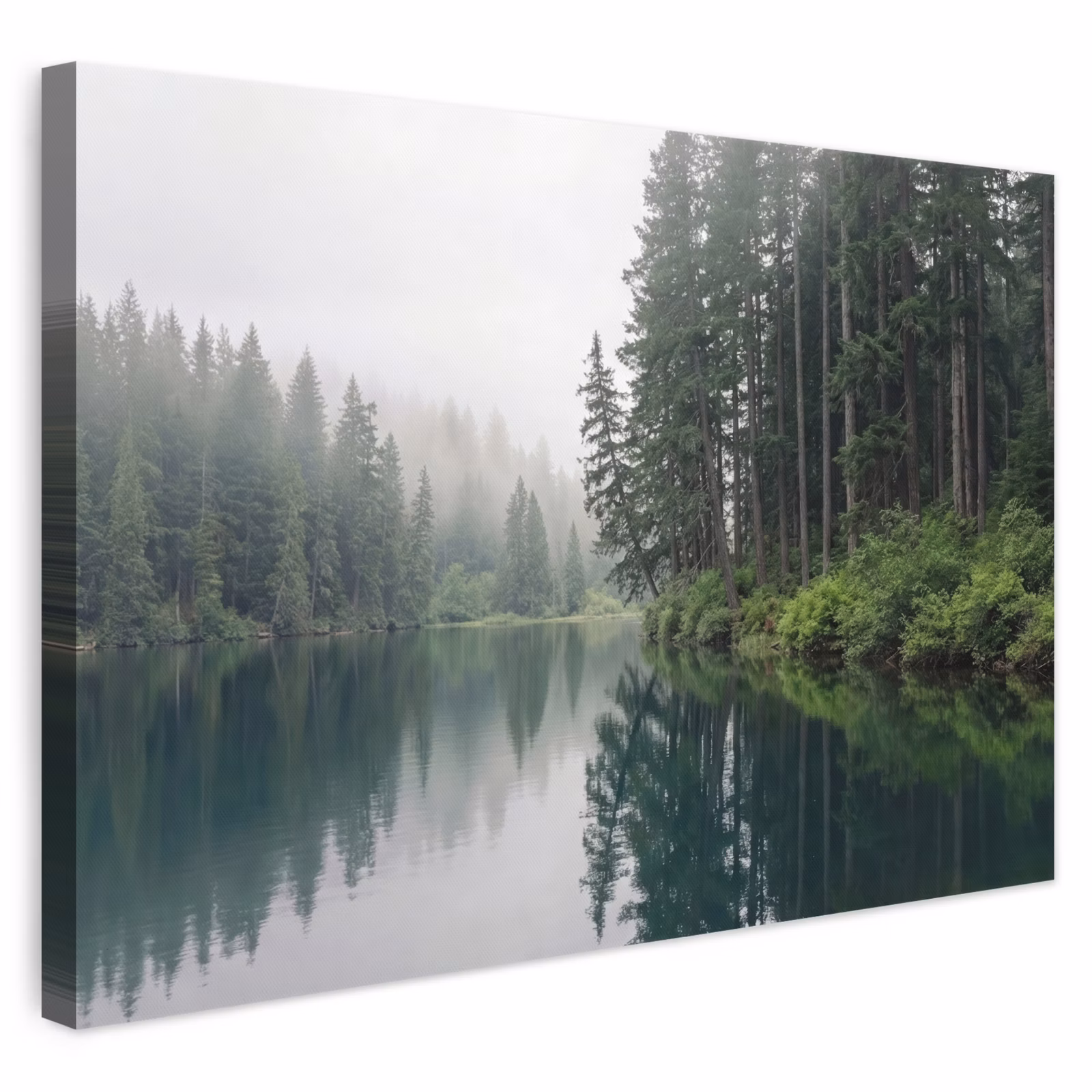 Leinwandbild - Berge - See - Wald — 1