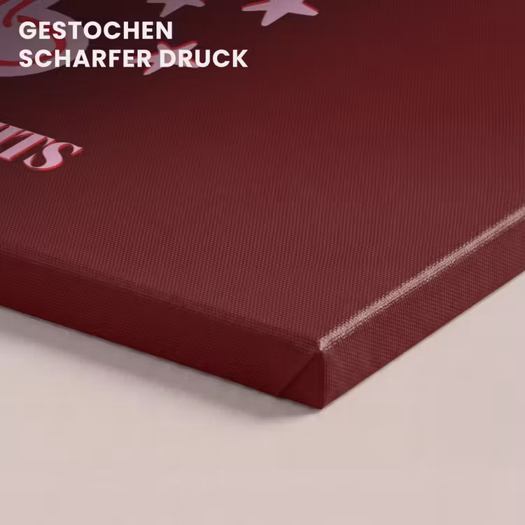 Leinwandbild - Cocktail – Weihnachten – Burgunderrot – Rosa — 4