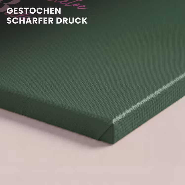Leinwandbild - Dezember – Text – Weihnachten – Grün — 4