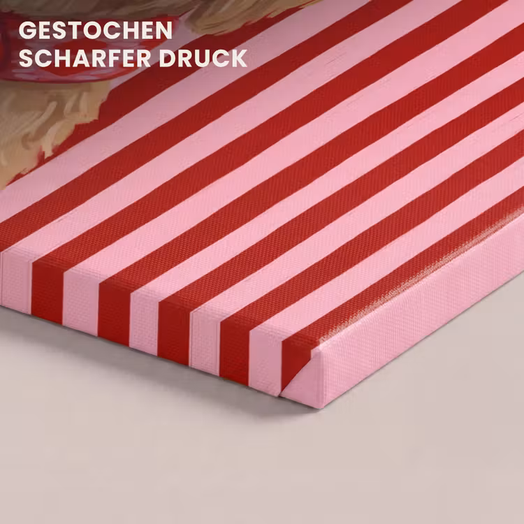 Leinwandbild - Hund – Weihnachten – Rot — 4