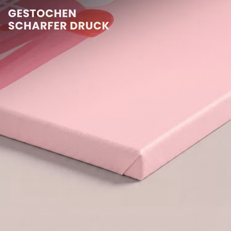 Leinwandbild - Nussknacker – rosa Illustration — 4
