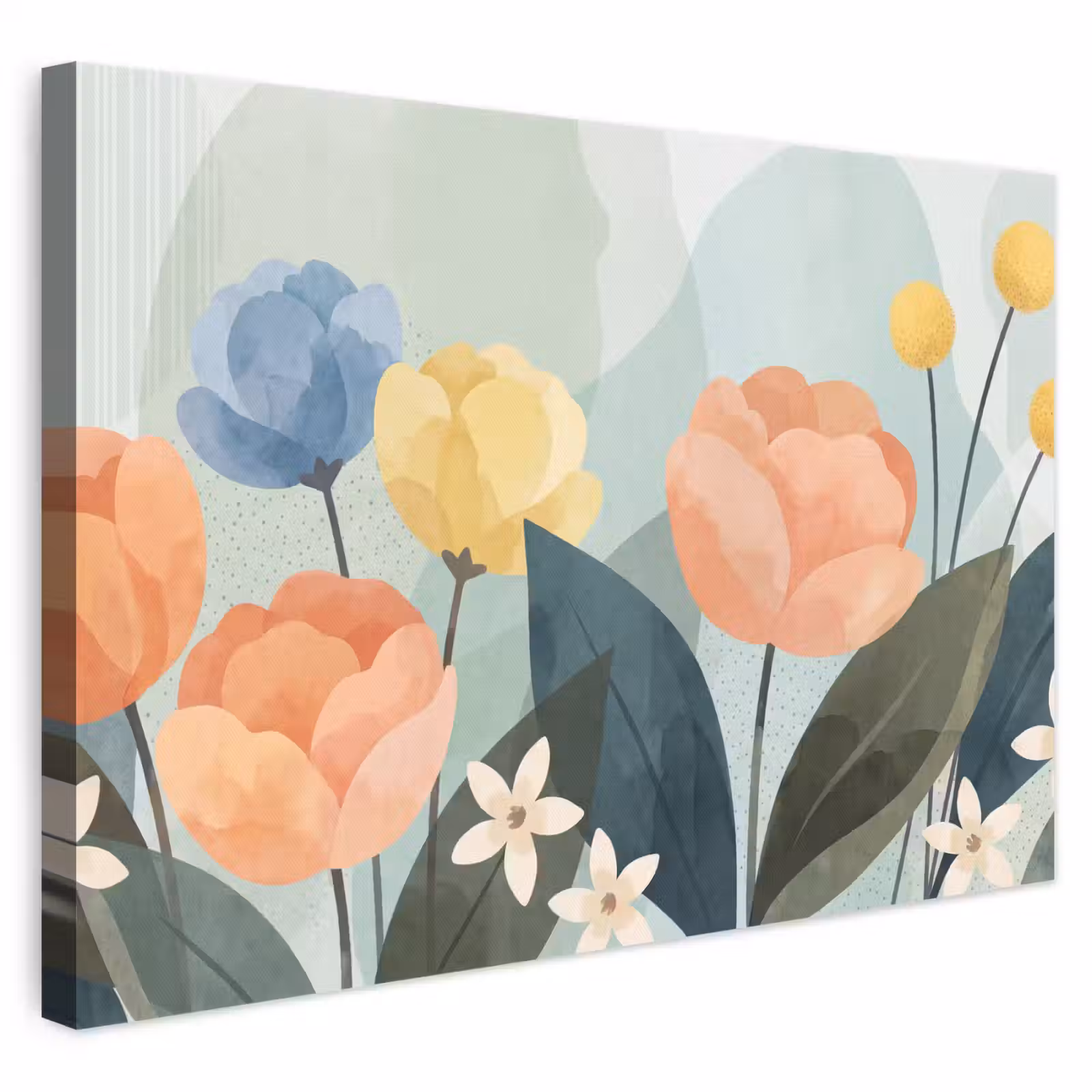 Leinwandbild - Blumen – Abstrakt – Farbenfroh — 1