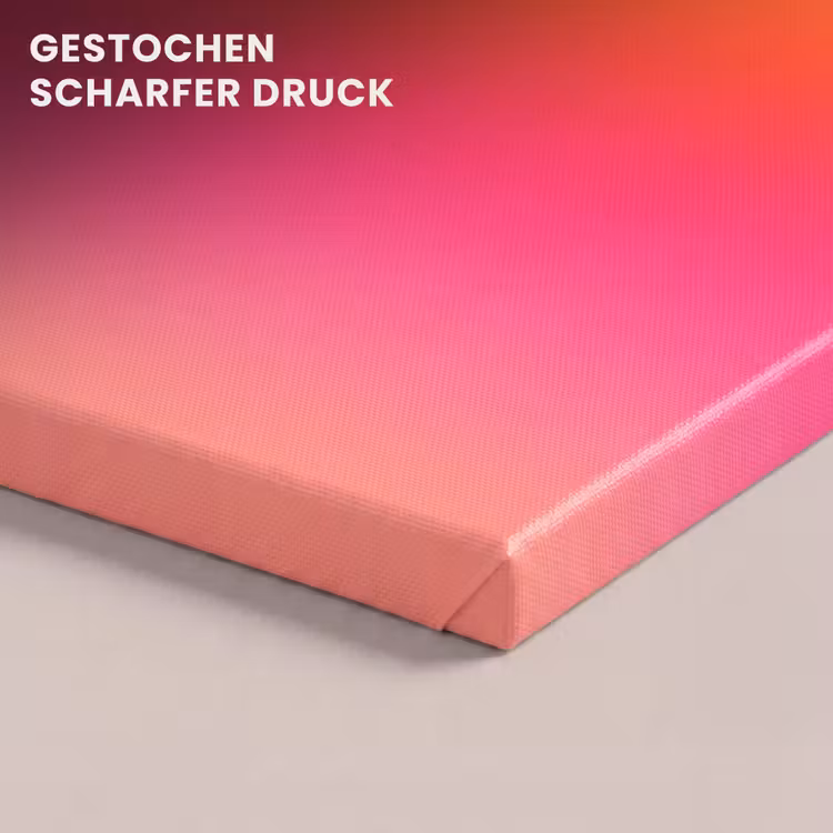Leinwandbild - Farbverlauf – Orange – Rosa — 4