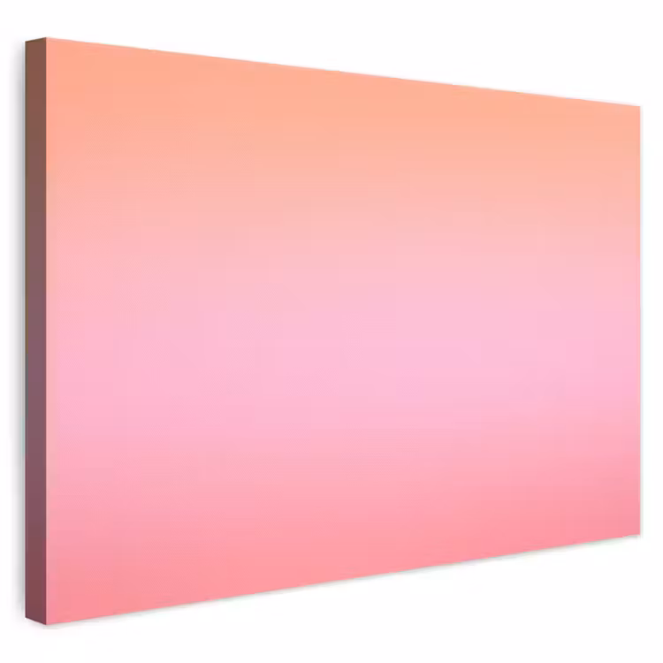 Leinwandbild - Farbverlauf – Rosa – Orange — 1