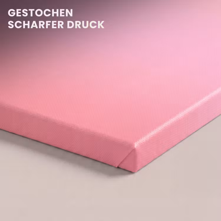 Leinwandbild - Farbverlauf – Rosa – Orange — 4