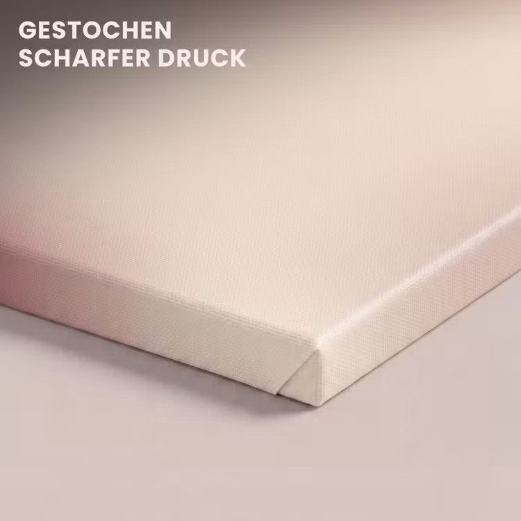 Leinwandbild - Farbverlauf – Rot – Beige — 4