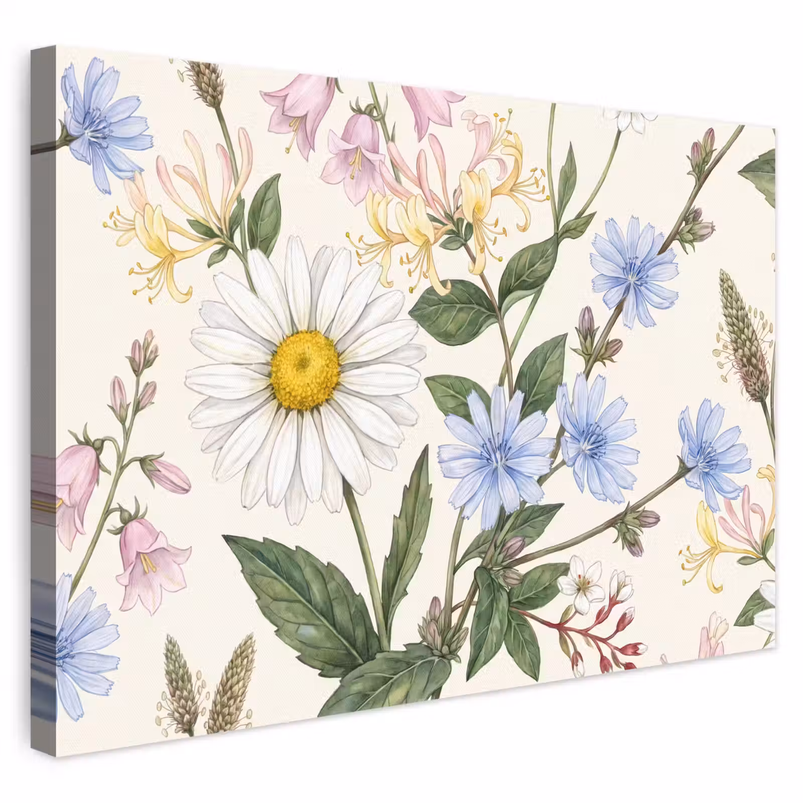 Leinwandbild - Botanisch – Illustration – Farbenfroh — 1