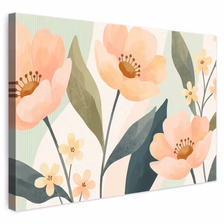Leinwandbild - Blumen – Natur – Abstrakt — 1