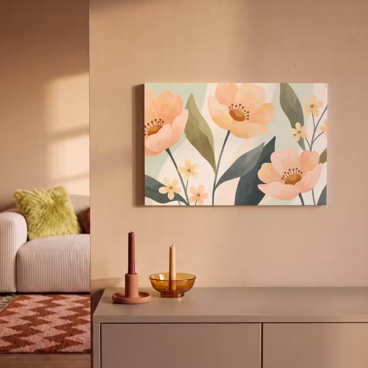 Leinwandbild - Blumen – Natur – Abstrakt — 2