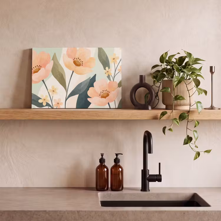Leinwandbild - Blumen – Natur – Abstrakt — 3