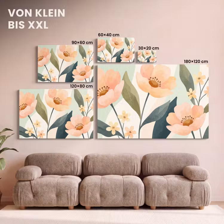 Leinwandbild - Blumen – Natur – Abstrakt — 6