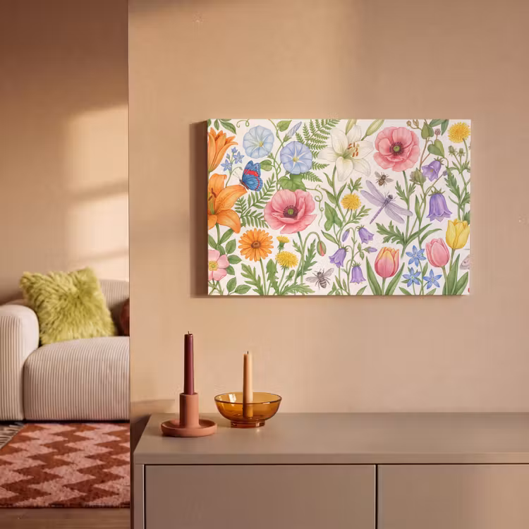 Leinwandbild - Blumen – Natur – Farbenfroh — 2