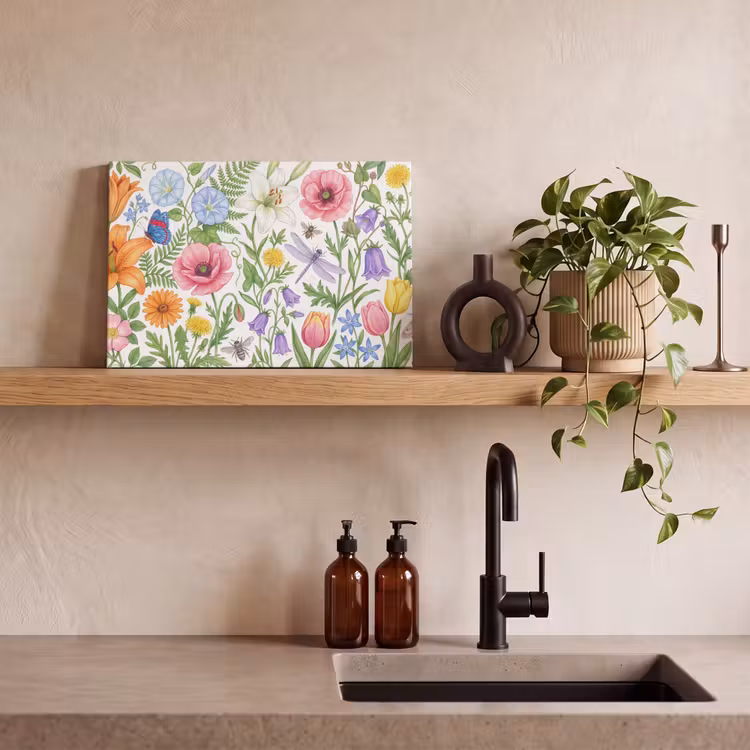 Leinwandbild - Blumen – Natur – Farbenfroh — 3