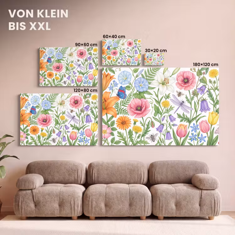 Leinwandbild - Blumen – Natur – Farbenfroh — 6