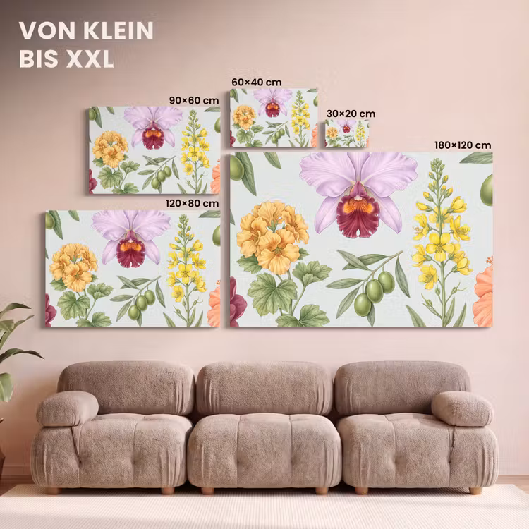 Leinwandbild - Blumen – Pflanzen – Natur — 6