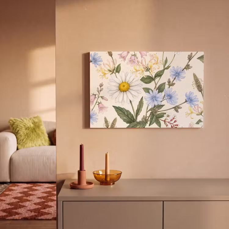 Leinwandbild - Botanisch – Illustration – Farbenfroh — 2