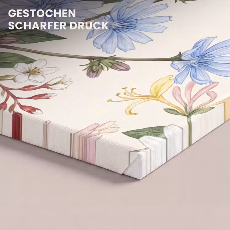Leinwandbild - Botanisch – Illustration – Farbenfroh — 4