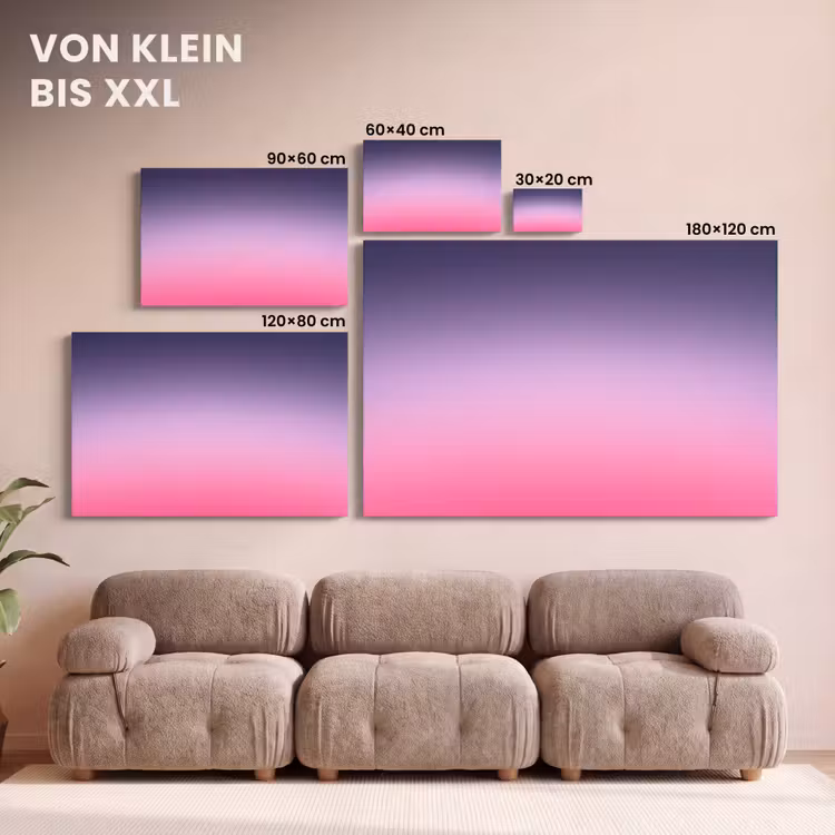 Leinwandbild - Farbe – Farbverlauf – Abstrakt — 6