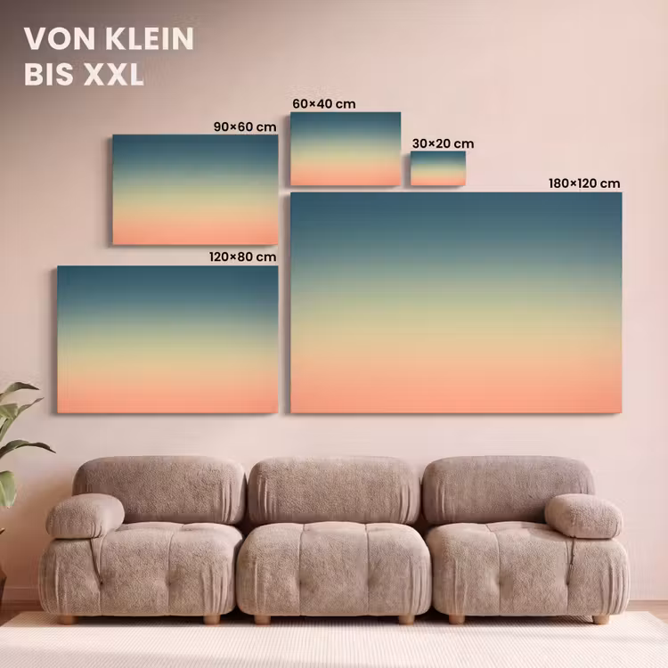Leinwandbild - Farbverlauf – Abstrakt – Modern — 6