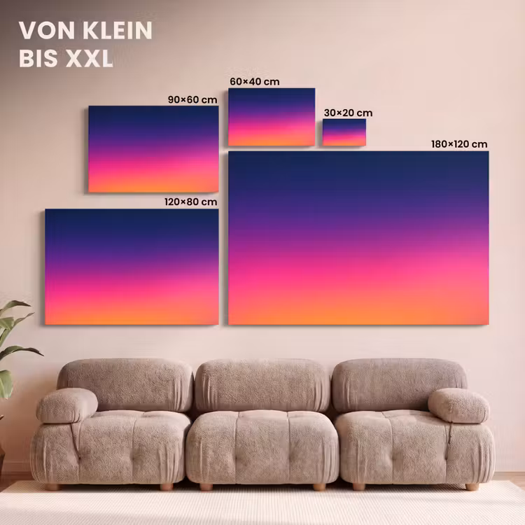 Leinwandbild - Farbverlauf – Fließend – Abstrakt — 6