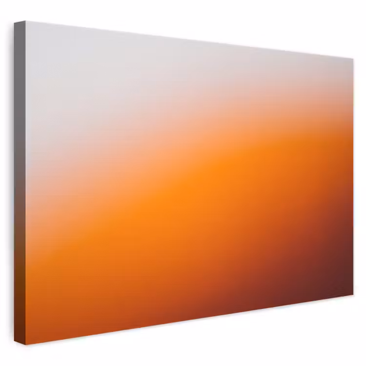 Leinwandbild - Farbverlauf – Orange – Abstrakt — 1