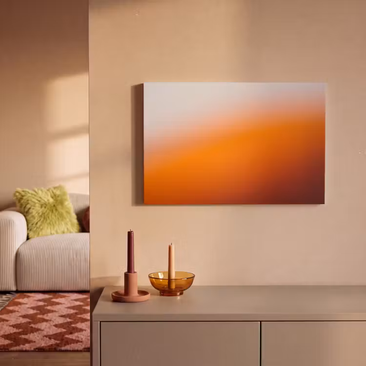 Leinwandbild - Farbverlauf – Orange – Abstrakt — 2