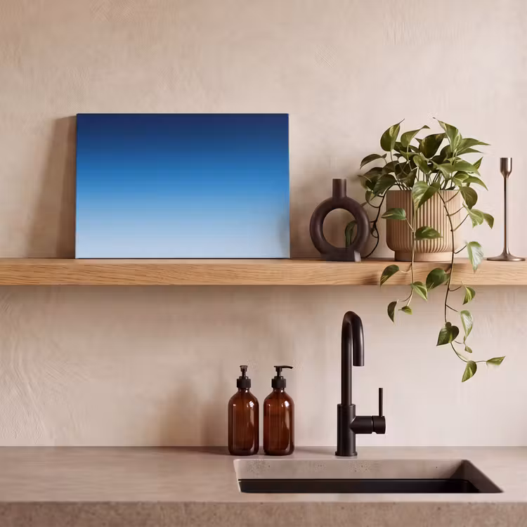 Leinwandbild - Himmel – Blau – Farbverlauf — 3